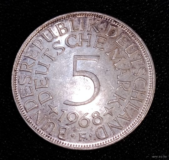 5 марок 1968 г. F Смотрите другие лоты с 1 рубля.