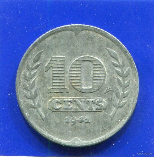 Нидерланды 10 центов 1941 , цинк