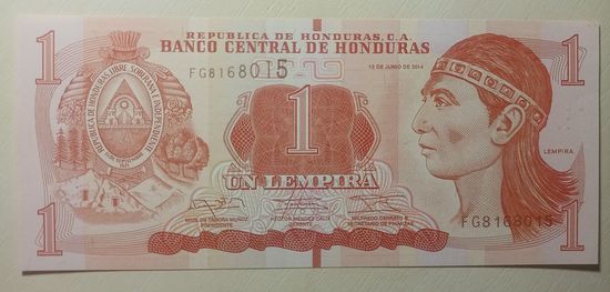 Гондурас. 1 лемпира 2014 года. UNC