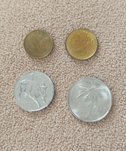 Филиппины набор 4 монеты 1991-1994 UNC