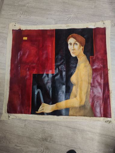 Неизвестный авангард (масло, холст) без м ц большая картина