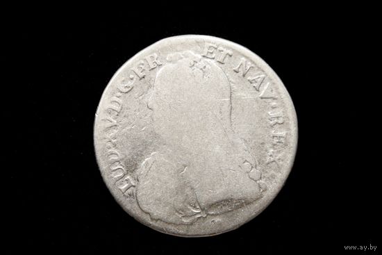 1/2 талера (экю) 172_ г. Франция, Людовик XV