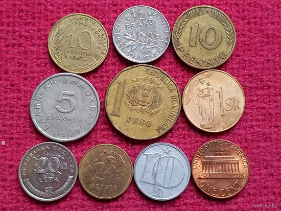 Лот монет Мира