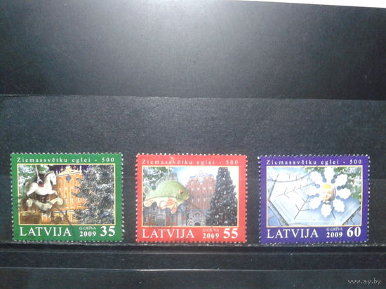 Латвия, 2009. Рождество, полная серия. Mi-4.2 евро гаш.