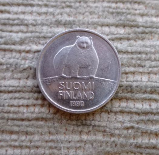 Werty71 Финляндия 50 пенни 1990 Медведь