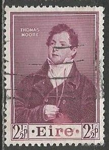 Ирландия. 100 лет со дня смерти Томаса Мура. Поэт. 1952г. Mi#114.