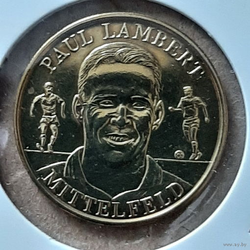 Футбольный жетон. BVB 09. Paul Lambert.