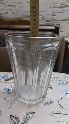 Старинный крупный трактирный пивной стакан. Царская Россия 19 век!