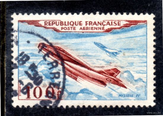 Франция.Mi:FR 987. Mystеre IV 100F. Серия: Воздушная почта.1946.
