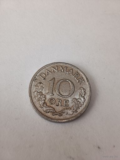 Дания 10 эре 1966