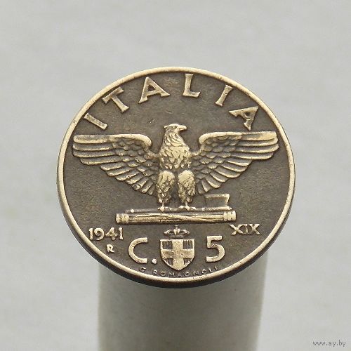 Италия 5 чентезимо  1941