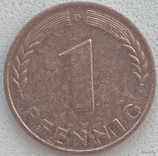 Германия 1 пфенниг 1950 г. D