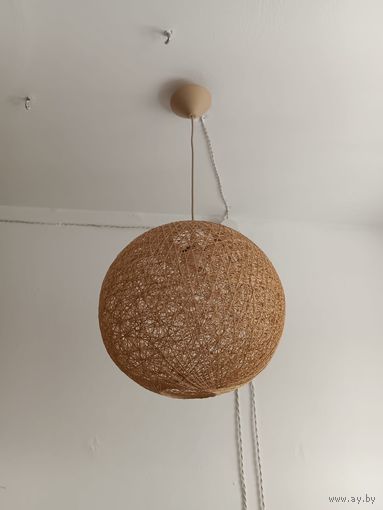 Светильник – шар плетеный