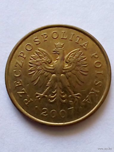 Польша 5 грош 2007 г.