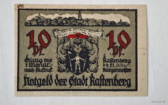 1921 год 10   пфеннигов    Германия