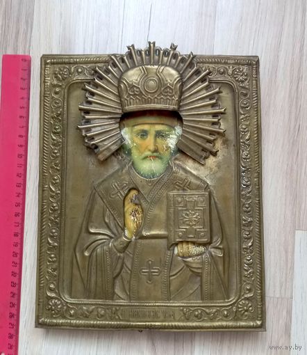 Икона старинная.Размер 26,5х22 см