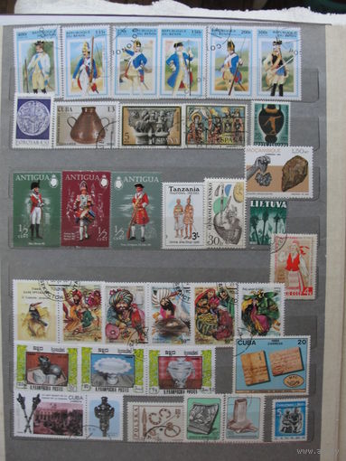 Продажа коллекции с 1 рубля! Культура и искусство на почтовых марках мира.