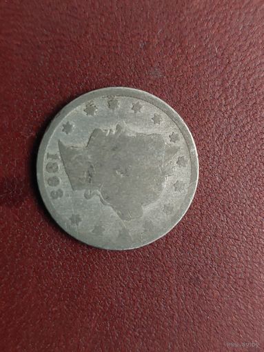 5 центов США 1893 год