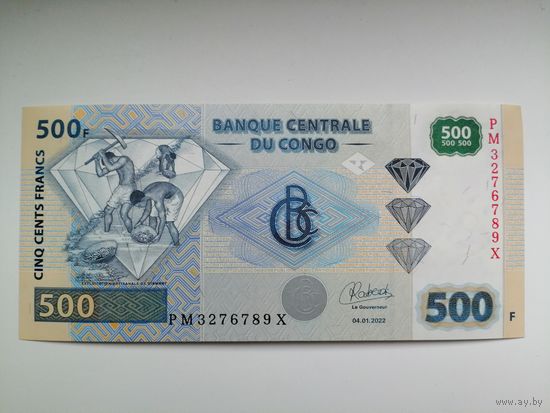Конго 500 UNC c рубля