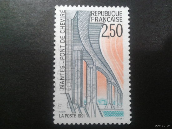 Франция 1991 мост в Нанте