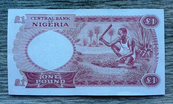 Werty71 Нигерия 1 фунт 1967 банкнота