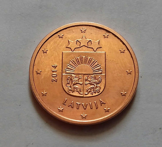 1 евроцент, Латвия 2014 г.