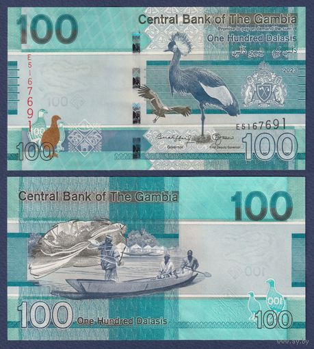 Гамбия, 100 даласи 2023 г., P-W41, UNC