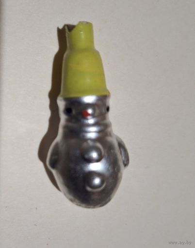 Елочная мини игрушка Снеговик( стекло)