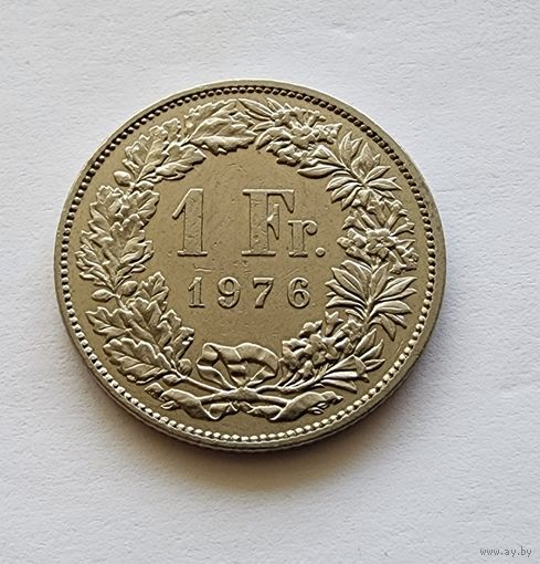 Швейцария 1 франк, 1976