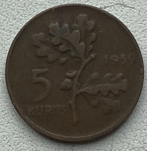 Турция 5 курушей 1959 г.