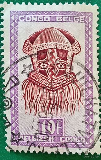 Конго 1947. Маска Буади-Муади племени Куба