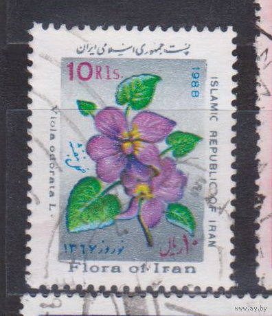 Иранский Новый год - Цветы Флора Иран 1988 год лот 14
