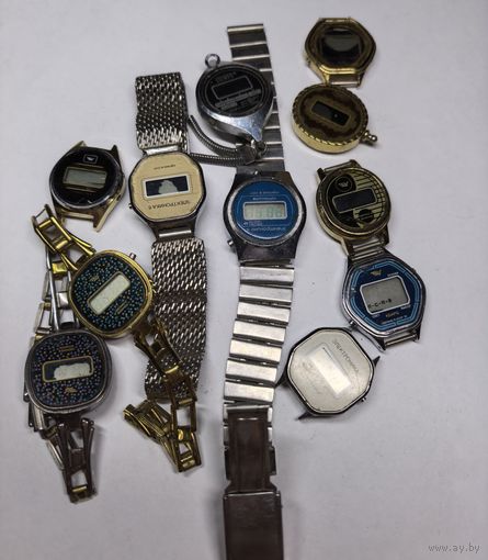 Лот часов СССР Электронные . С рубля без МЦ. Всё с рубля без МЦ