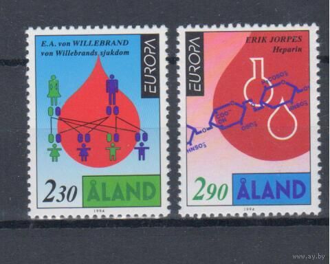 [852] Аланды 1994. Европа.EUROPA.Наука. СЕРИЯ MNH