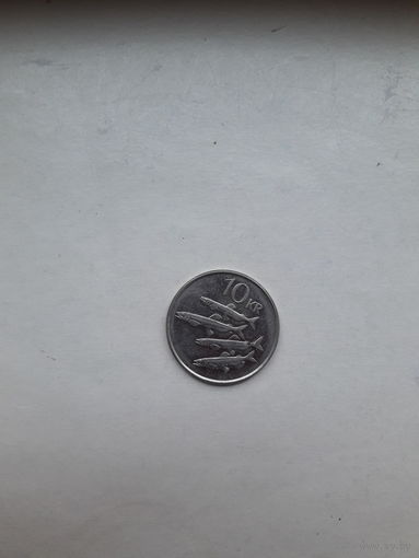 Исландия 10 крона 1996