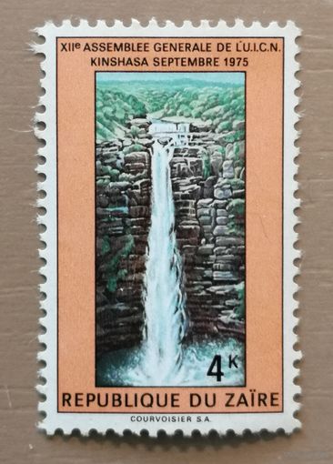 Марка Заир, Конго, Международная 12-я ассамблея в Киншасе, посвященная охране дикой природы, 1975 г.