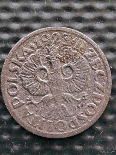 Польша II Республика(1919-1939) 5 грошей 1923г.(2), без мц.
