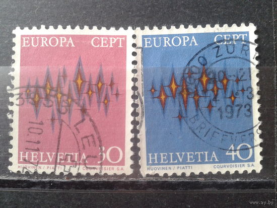 Швейцария 1972 Европа Полная серия