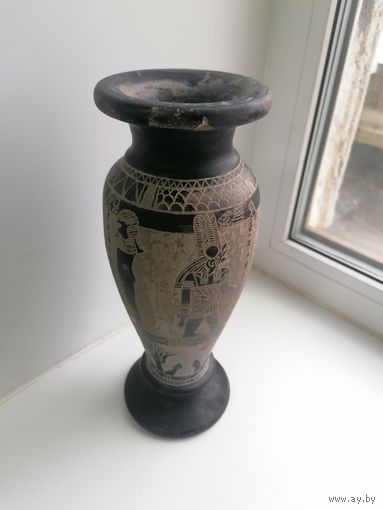 Ваза Египетская, тяжёлая, из камня или известняка