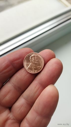 1 цент 2015 г.(D) США.