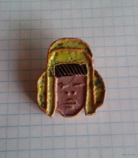 Брошь (значок) "Мальчик в шапке".