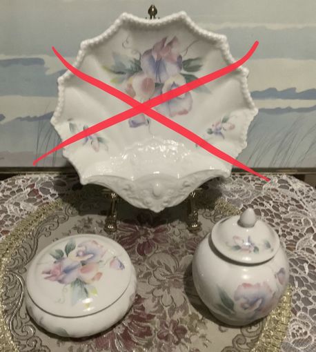 Набор Ваза Шкатулка Цветной горошек Aynsley Англия 60-е