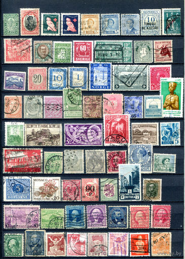 Марки разных стран 4 - 60+ марок - гашёные. #O-W-86-F-2