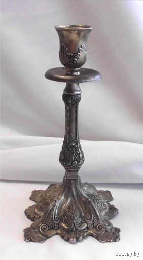 Подсвечник каминный Серебрение 02