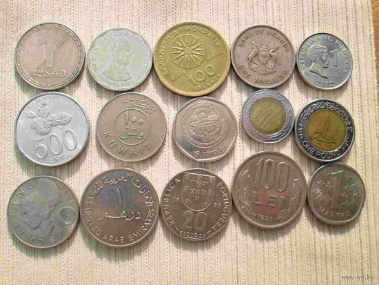 15 иностранных монет