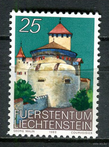 Лихтенштейн - 1989 - Замок Вадуц - [Mi. 962] - полная серия - 1 марка. MNH.  (Лот 94Gb)-T25P42