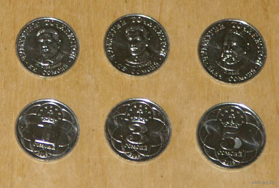 Таджикистан 2018 1,3,5 сомони UNC