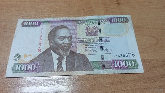 1000 шиллингов 2010 года Кении **1535678