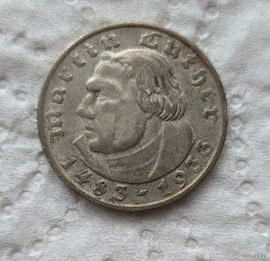 2 марки 1933 Лютер