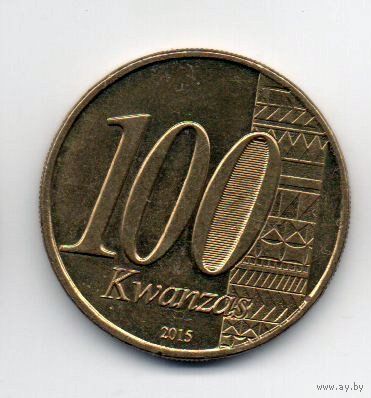 РЕСПУБЛИКА АНГОЛА 100 КВАНЗ 2015. 40 лет независимости